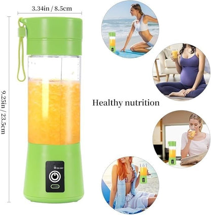Portable USB Electric Juicer – 6-Blade Blender & Shaker