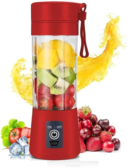 Portable USB Electric Juicer – 6-Blade Blender & Shaker