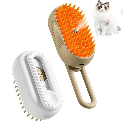 3-in-1 Steam Pet Grooming Brush for Dogs & Cats