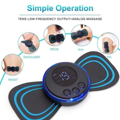 Portable Neck Massager – USB Rechargeable EMS | Velvet Wellness