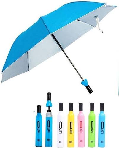 Double Layer Umbrella with Bottle Cover (Assorted, Pack of 1)