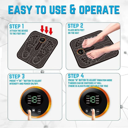 Foot Massage Pain Reliever, Wireless  Ems Massager Machine
